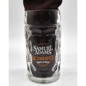Samuel Adams Dimpled Octoberfest‎ Glass Beer Stein Mug .5 Liter Breweriana